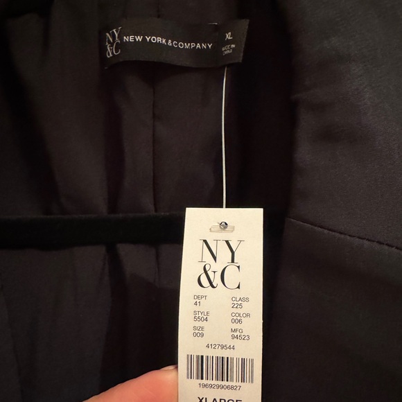 New York & Co. Long Sleeve Chiffon Blazer - Picture 6 of 6